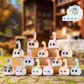 Honey Cat series flocked panda figurines in 14 various colorful styles and patterns - -476 Honey Cat Box 12 / Full Box Set