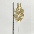 Glittery gold artificial Christmas branch measuring 43cm for festive holiday decor - 43cm Large Pine Leaf
