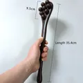 Handheld Vietnamese sandalwood massage tool with a 35.4cm long handle and 9.5cm head - Wenge Wood Massage Hammer (8 Beads)