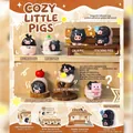 Cute bird resin figurines set including various lazy poses and decorative blind box toys - 0305 Leisurely Little Cub Box 6 / Full Box Set