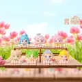 Whimsical fairy resin figurine set with 7 collectible cute flower themed characters - Flower Secret Language Series (6 Regular + 1 Hidden) / Set of 6 (Whole Box) / Multicolor Cute