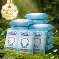 Portable 10-pack wet wipes with cartoon bear design for baby hand and mouth cleaning - Bear 10 PCS
