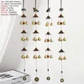 Copper wind chime ornaments featuring turtle, bird, and elephant charms with metal bells - Multi-layer Copper Turtle Pixiu Chinese Chime Style (B009-3A款)