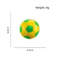 Niedliche gelb-grüne Fußball Cartoon Sport Brosche Abzeichen mit 2,5 cm Durchmesser - Fußball (Gelb und Grün)