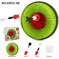 Safety dart board set for kids including one target, two soft darts and sticky hooks - 22.2CM Round Target + Darts x2 + Hook x1 / Green
