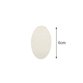 Oval wooden slice DIY ornament with natural grain texture and 6cm length dimension - Oval Style (椭圆6cm)