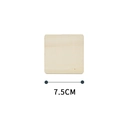 Natural square wooden craft board 7.5cm width with rounded corners for DIY projects - Square Style (正方形7.5cm)