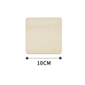 Square 10cm natural wood slice with rounded corners for DIY crafts and home decor - Square Style (正方形10cm)