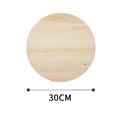 30CM natural round wood slice with rustic grain for DIY crafts and home decor - Round Style (圆30cm)