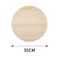 35cm round natural wood slice decorative craft board with light grain texture - Round Style (圆35cm)