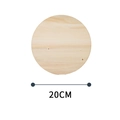 20cm natural round wood slice with rustic grain for DIY crafts and home decor - Round Style (圆20cm)