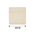Natural square 30cm wooden board with rounded corners for home DIY craft decor - Square Style (正方形30cm)