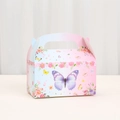Floral butterfly gift bag with handle for wedding candy and cake packaging boxes - Pink Blue Gradient (A036-1)