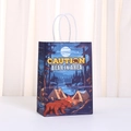Bolsa de regalo temática de camping con ilustración de oso y texto CAUTION BEAR IN AREA - Ilustración Advertencia de Oso (481-5)