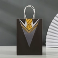 Sacchetto regalo festa del papà con stampa abito e cravatta gialla in carta - Stile Creativo della Cravatta del Completo (233-1)