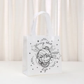 Non-woven volleyball print tote bag with Living That Volleyball Life text design - Volleyball Life With Stars (9021-4)