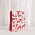 Nurse graduation gift bag featuring medical illustrations and Congrats Grad text - Nurse Graduation Style (483-4) / 21x15x8cm