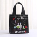 Reusable non-woven shopping bag with chemistry design and I have the SOLUTION slogan - I Have The Solution Style (9018-1)