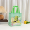 Sacchetto regalo di Pasqua in tessuto non tessuto verde menta con uova e pulcini - 23*22*11 / Pulcino Verde Chiaro con Occhiali (5013-2)
