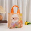 Sacchetto regalo di Pasqua in tessuto non tessuto con simpatici disegni di pecore - 23*22*11 / Pecora Arancione Chiaro (5013-7)