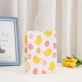 Easter rabbit gift bag with yellow chick and polka dot egg print for party packaging - Yellow Chick and Polka Dot Egg Style (375-4)
