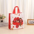 Waterproof non-woven gift bag with Valentine red rose and heart chocolate pattern - Heart Chocolate Box and Rose Pattern (4009-3) / L