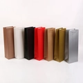 Row of colorful tall narrow paper gift bags with rope handles for wine bottles - Assorted Colors