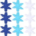 Set da 120 fiocchi di neve in carta blu e bianchi per decorazioni murali invernali - Set di Combinazione di Fiocchi di Neve (FA-2) / 120 Pezzi/Confezione (Include 120 Punti di Colla)