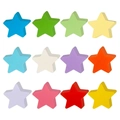 Estrellas de cartulina de colores de 4 pulgadas para decorar tablones escolares - Paquete a Granel de Colores