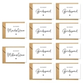 Minimalist wedding proposal cards set with kraft envelopes for bridesmaids and maid of honor - Bridesmaid Invitation Collection / 10.5*14.5CM (10 Cards + 10 Envelopes) / White