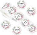 Detail of Flower For Girly stickers roll with pink floral wreaths on white background - Girly Flower (P1-1)