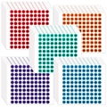 2500 pieces of 10mm numbered stickers 1-100 in 5 colors for inventory and sorting - 10mm / Colorful