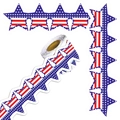 Pegatinas de borde de estrella para el Día de la Independencia con motivos de la bandera - 7CM*20M