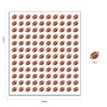 Vel met 120 mini-stickers voor Amerikaans voetbal voor sportevenement decoratie - Mini Football Stijl / 13mm