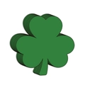 Set groene klaver uitsnijdingen voor het schoolbord decoratie voor St. Patrick's Day - Grasgroen