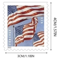 Αυτοκόλλητα γραμματόσημα U.S. Flag Forever με σχέδιο σημαίας και διαστάσεις 4x3cm - 1 Φύλλο / Αναμνηστικό 2022