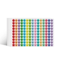 Set di adesivi colorati a forma di stella con faccine carine per premi scolastici - Stella Colorata