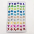60 autocollants étoiles métalliques colorés pour tableaux de récompense et écoles - Étoile Colorée