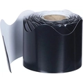 Scalloped black bulletin board border roll for classroom locker and office decoration - In Roll / Black