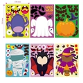 6er-Pack Halloween-DIY-Puzzle-Sticker für Kinder mit Monster- und Kürbis-Designs - 基础规格