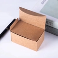 Mini boîte de rangement en papier kraft avec cartes DIY à coins arrondis et un stylo - Couleur Kraft
