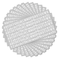 Waterproof DIY letter and number stickers for water bottles and laptops set - 275x140mm / White