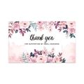 Pink watercolor floral Thank You card for supporting my small business gift card - Pink Purple Floral Watercolor Style 5