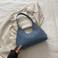 Sac bandoulière bleu à motif léopard en cuir mat avec lettrage MASHION gravé - Bleu