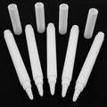 Set of 5 fine tip white waterproof markers for DIY labeling on black jar stickers - With White Markers