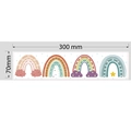 Boho rainbow bulletin board borders featuring clouds and stars, size 300mm by 70mm - Rainbow Bridge * 7cm * 20m