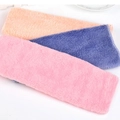 Detailed close-up of thick microfiber towels in pink, purple, and orange colors - Cleaning Cloth For Liquid Chalk