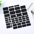 Waterproof black PVC chalkboard label set with white chalk for jars and DIY storage - Black