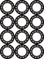 Waterproof kitchen label stickers with bohemian patterns for jars and containers - 1 Sheet / Bohemian Ethic Pattern (Style 6)