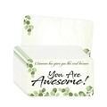Eucalyptus design 'You Are Awesome' reward card stack for student encouragement - Green